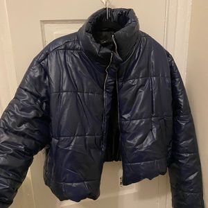 asos cropped puffer coat